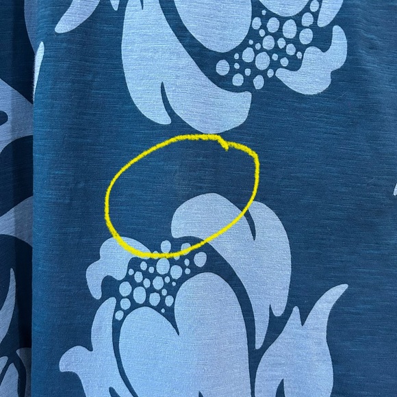 Patagonia Amber Dawn Dress S Blue Floral Organic Cotton Fit & Flare outdoors - Picture 9 of 9